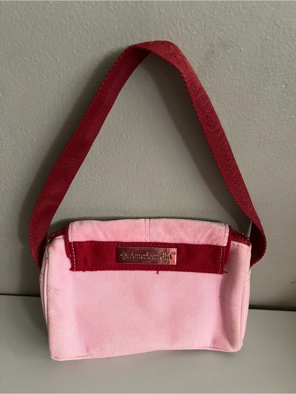 AMERICAN GIRL Bag Girls Bath and Body Works Pink Red Stars AG Doll Shoulder Tote